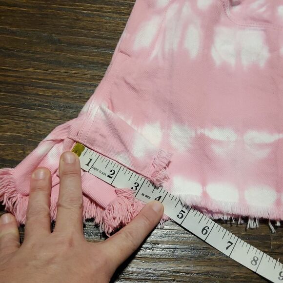 ANTHROPOLOGIE Blank NYC High Rise Tie Dye Shorts 28 NWT - Picture 12 of 12